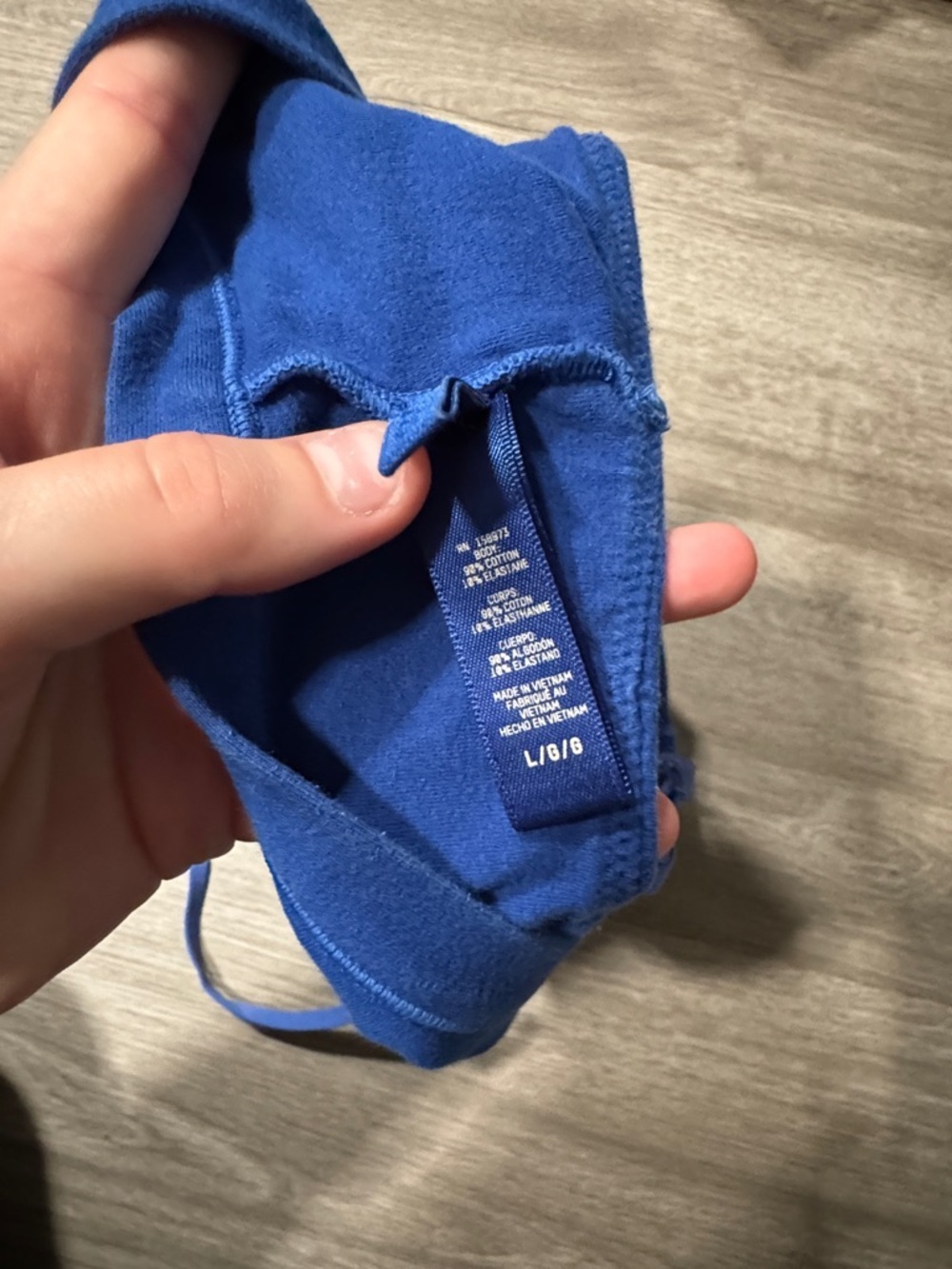 SKIMS Cotton Jersey Scoop Bralette Cobalt - Picture 6 of 6